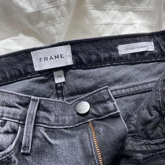 FRAME LE HIGH STRAIGHT JEAN - Picture 2 of 5